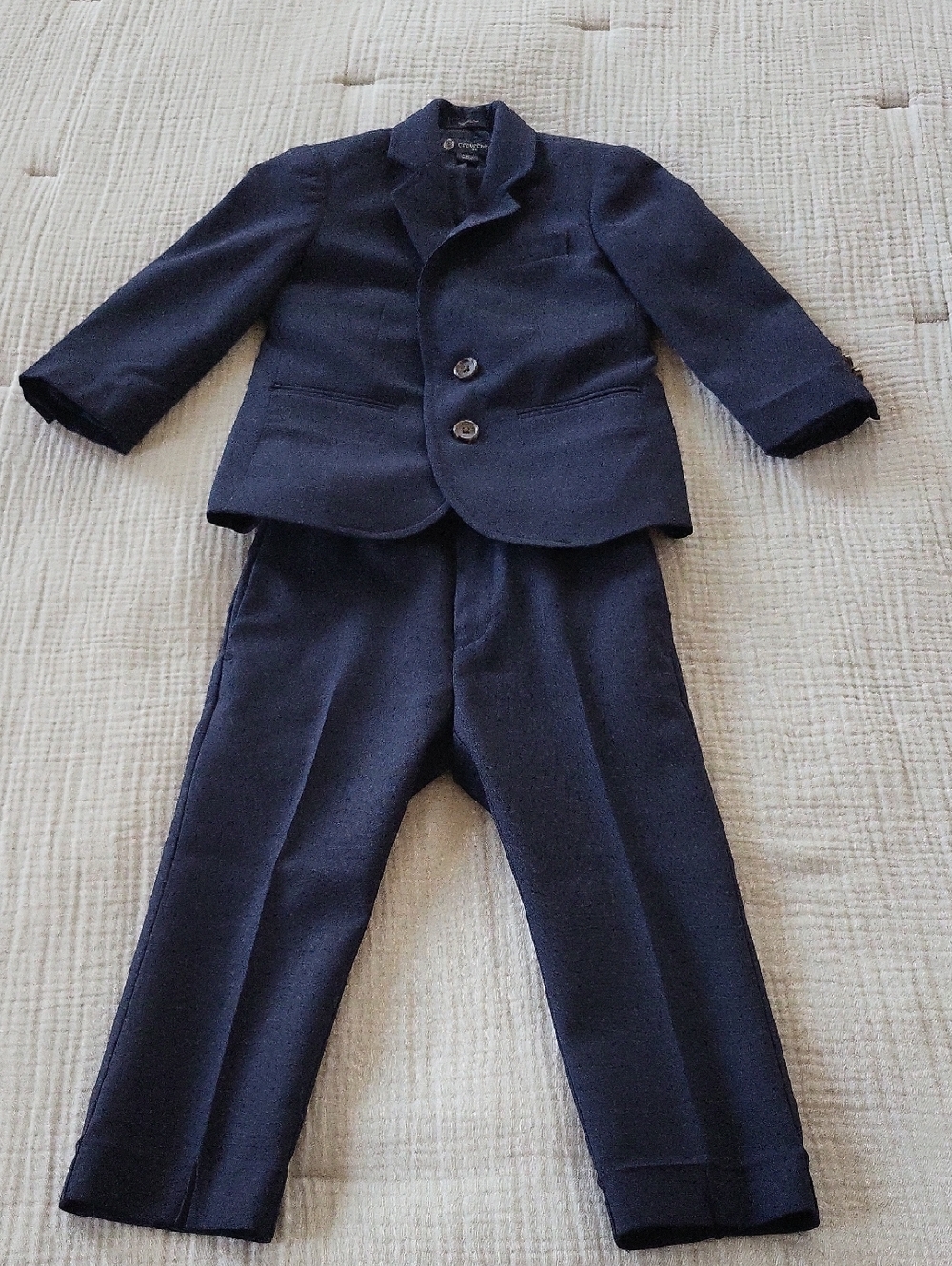 Crewcuts Navy Wool Suit